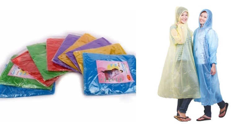 lưu ý khi sử dụng áo mưa