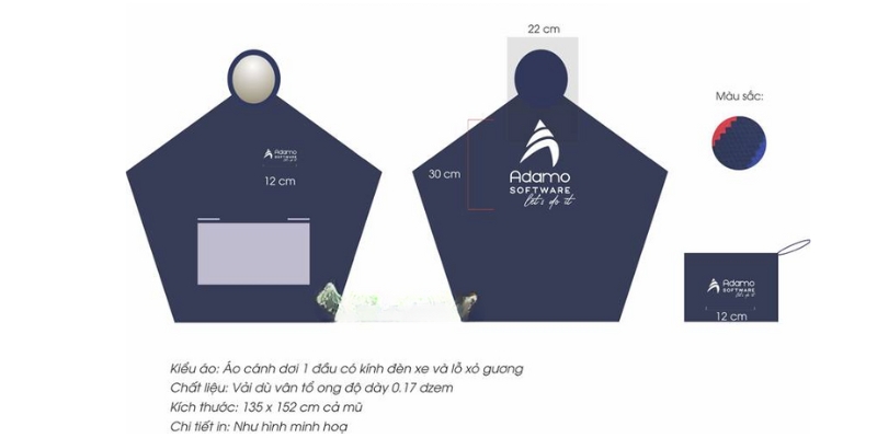 Công dụng của áo mưa quảng cáo