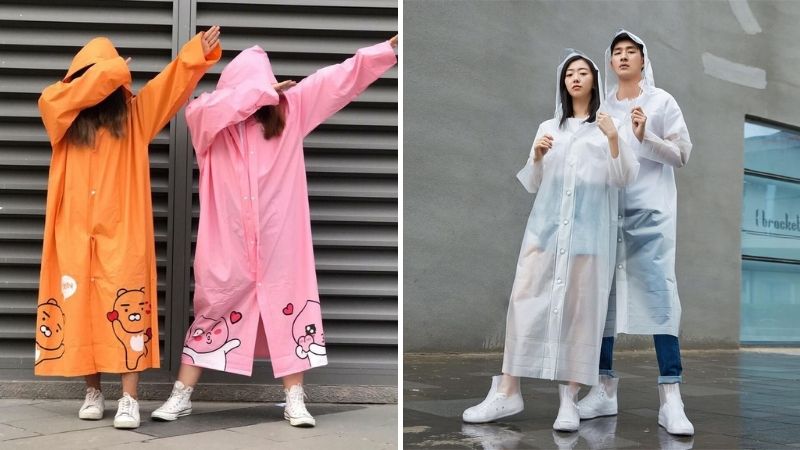 lưu ý khi sử dụng áo mưa 